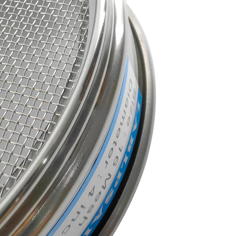 LABLPSAI 16 Mesh Lab Sieves 4" Diameter 304 Stainless Steel Wire Cloth Test Sieve for Industrial Laboratory Home - Image 3